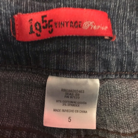 1955 Vintage Denim Capris - Picture 3 of 3